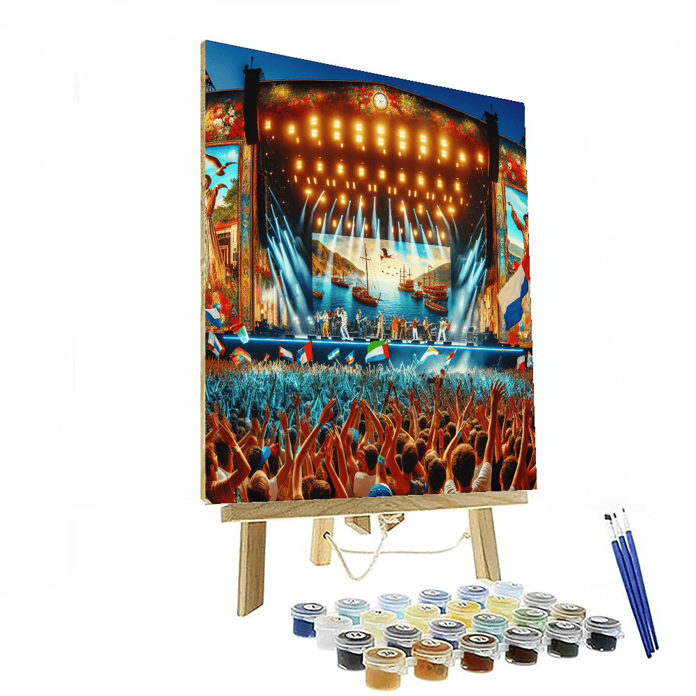 Festival Internacional De La Canción - Viña Del Mar, Chile Painting By Numbers Kit