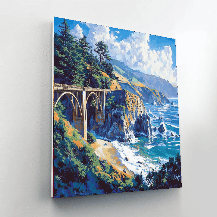 Big Sur DIY Paint By Numbers