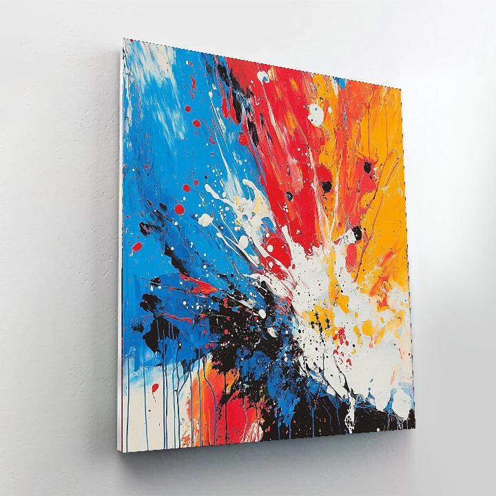 Jackson Pollock Inspired Abstract Sound Waves  Paint By Number