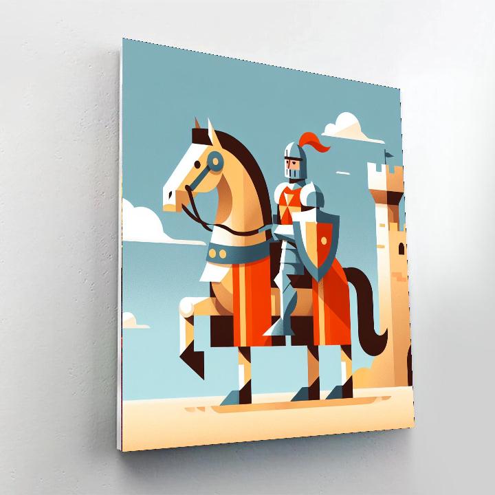 Gallant Knight's Tale Paint By Numbers Art