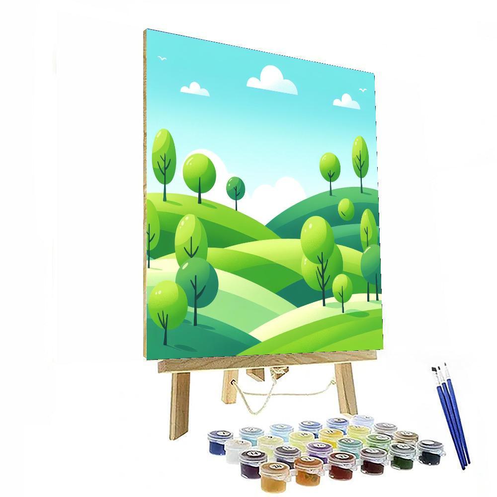 Rolling Hills Numbered Painting Kits