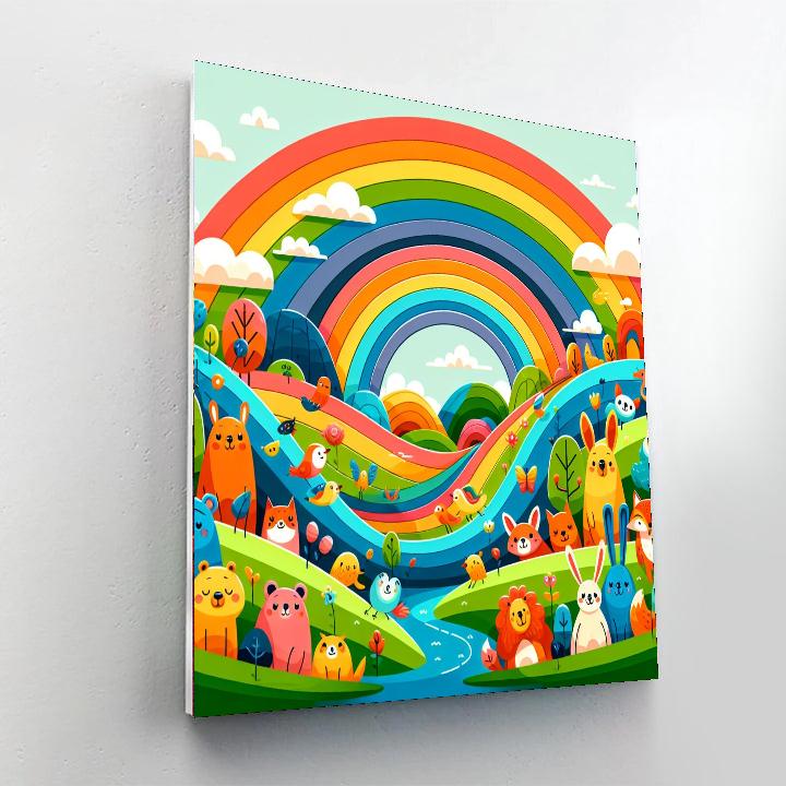 Rainbow World Adventure Numbered Painting Kits