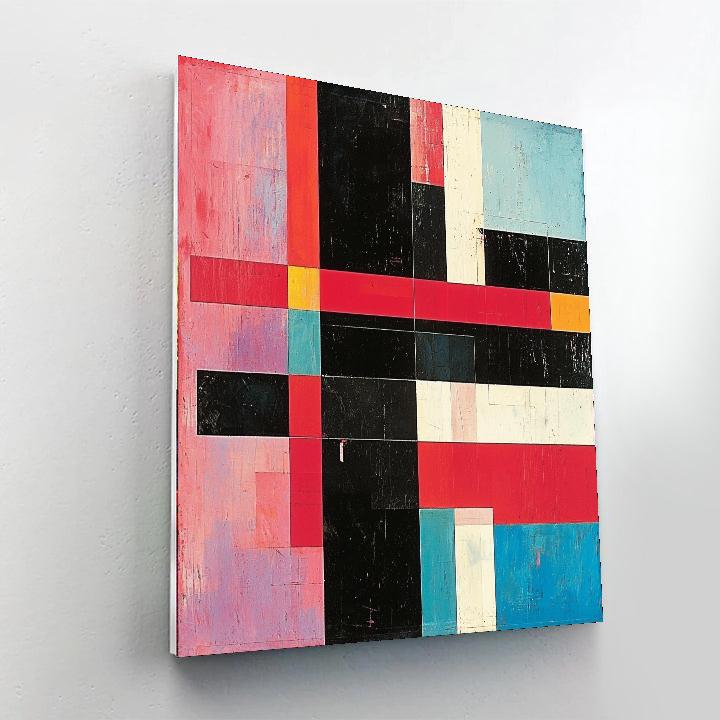 Kazimir Malevich Inspired Abstract Momentum  Painting Number Kit