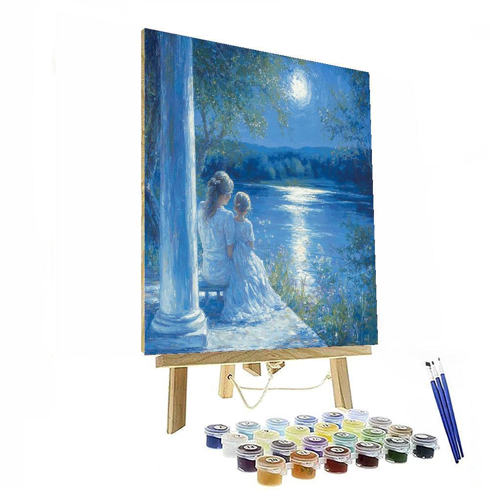 Hugs Under The Moonlight DIY Paint By Numbers