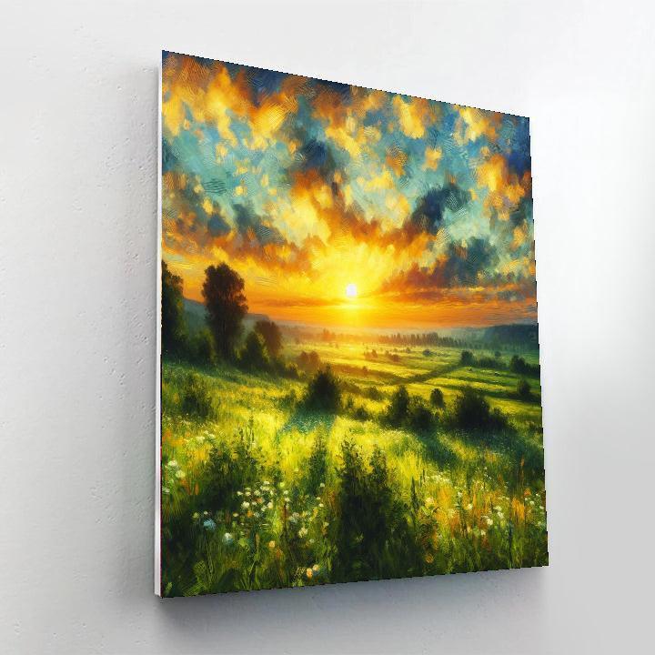 Sunset Harmony Symphony DIY Paint By Numbers