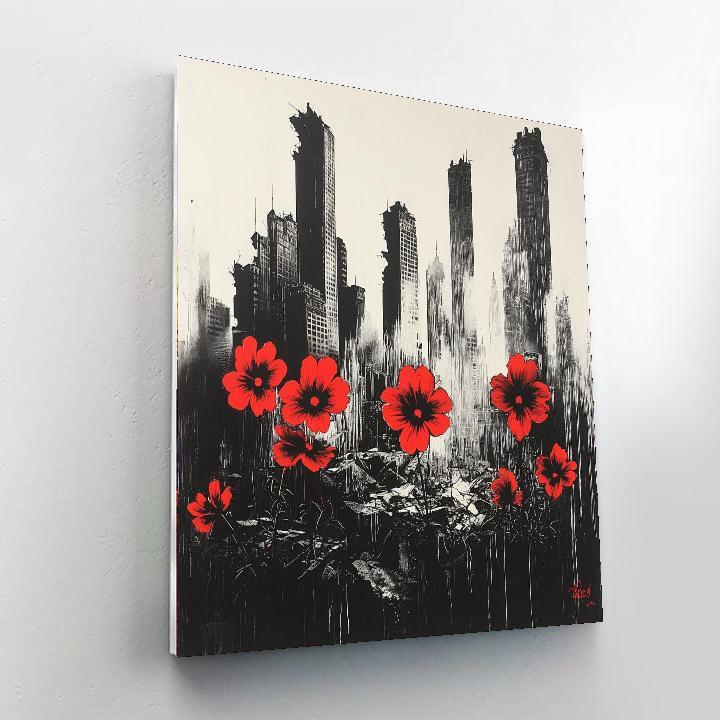 Banksy Inspired Redemption In Ruin  Painting By Numbers Kit