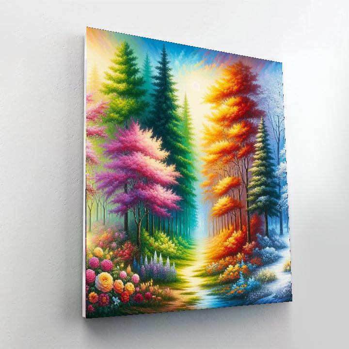 Enchanting Seasons Of Change Paint By Number