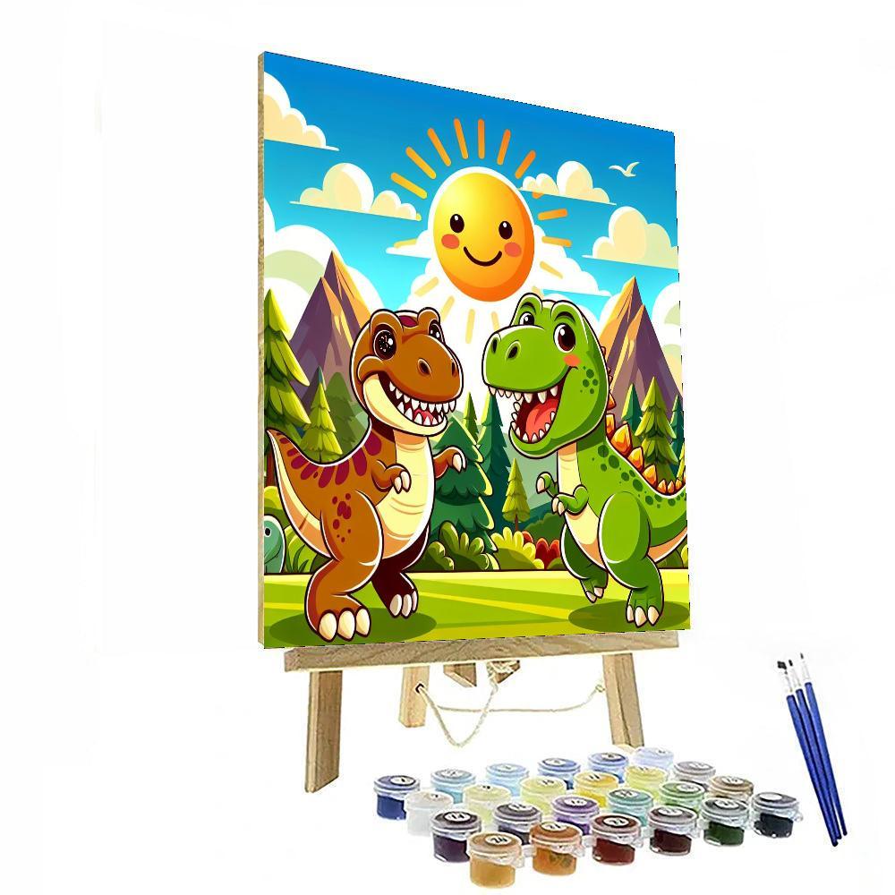 Fun With Dino Friends Painting By Numbers Kit