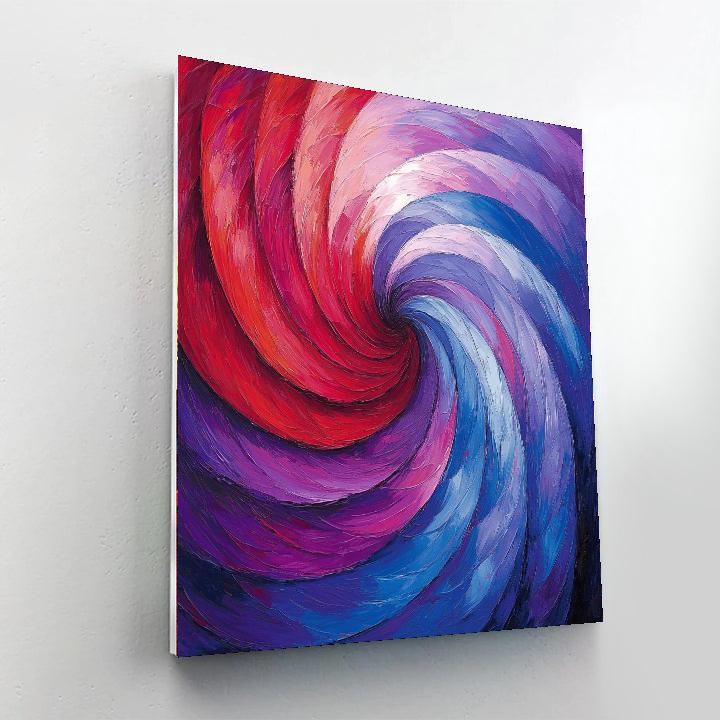 Georges Seurat Inspired Spectrum Swirl  Paint By Numbers Art