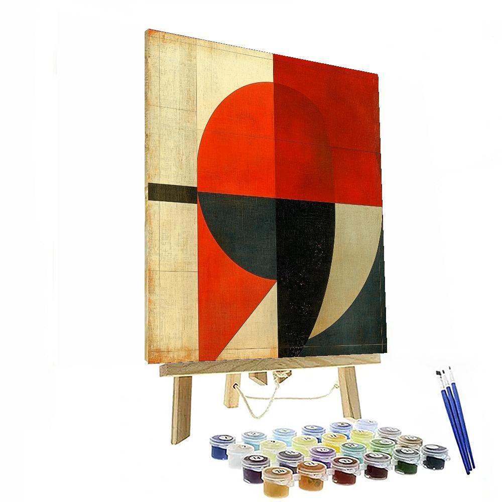 Kazimir Malevich Inspired Emotional Geometries  Number Painting