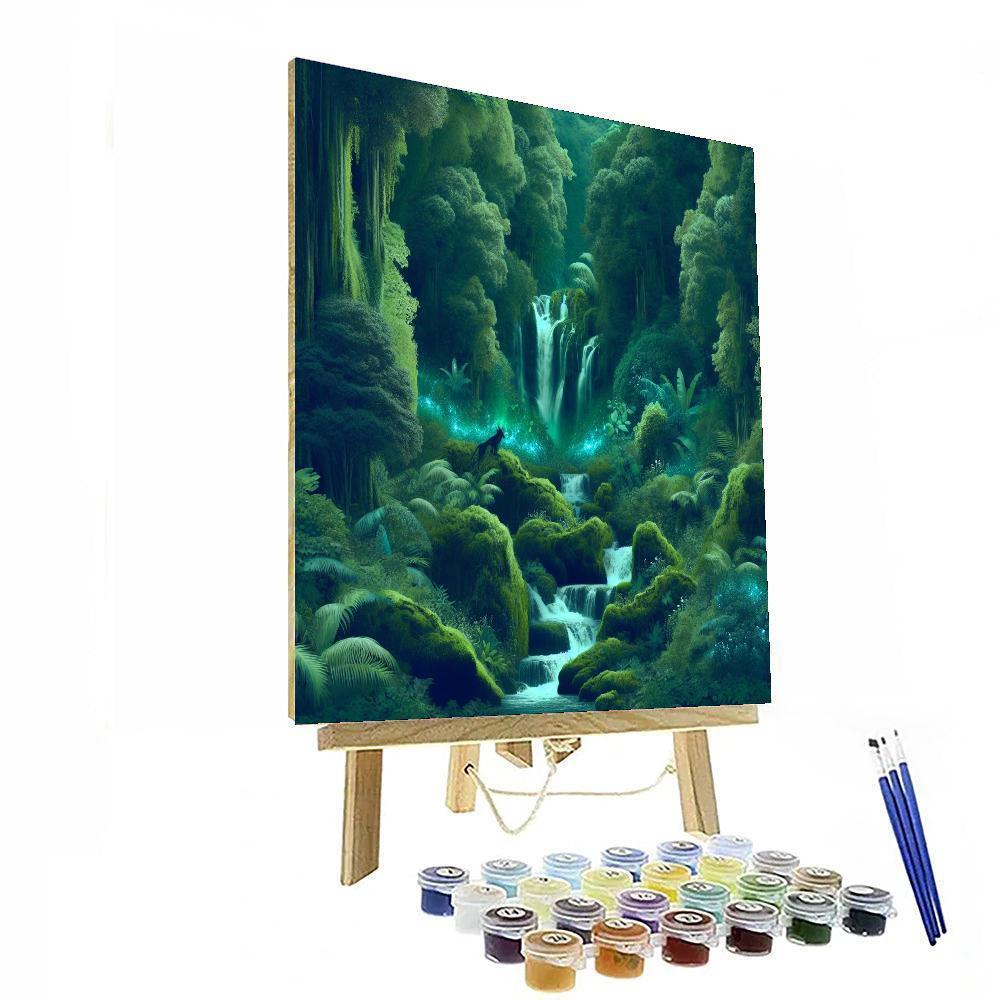 Mystic Waterfall Haven Paint By Color