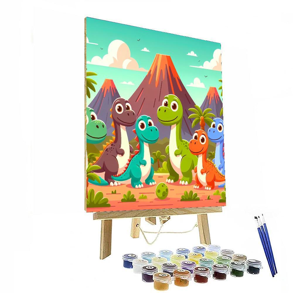 Incredible Dinosaur Adventures Paint By Color