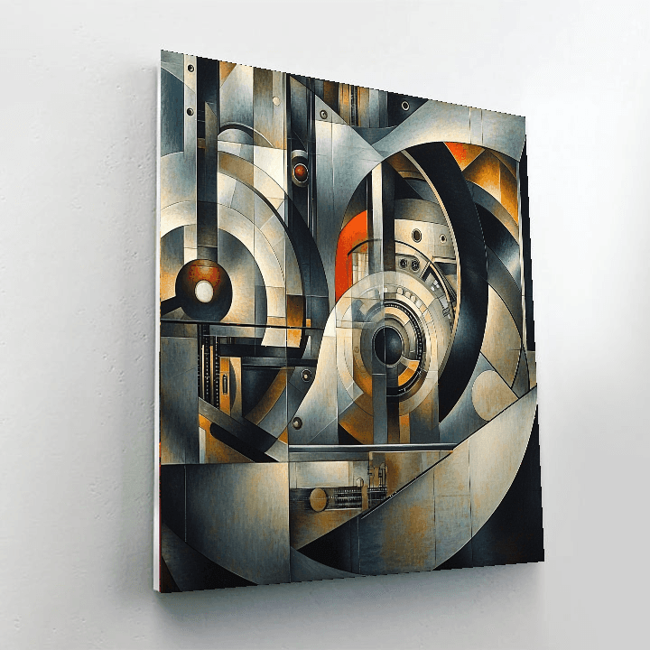 Boccioni Inspired Futurist Industrial Revolution - DIY Painting By Numbers Kit
