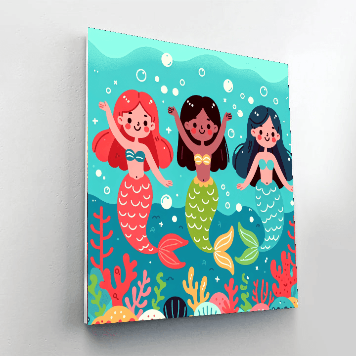 Marvelous Mermaid Moments DIY Paint By Numbers