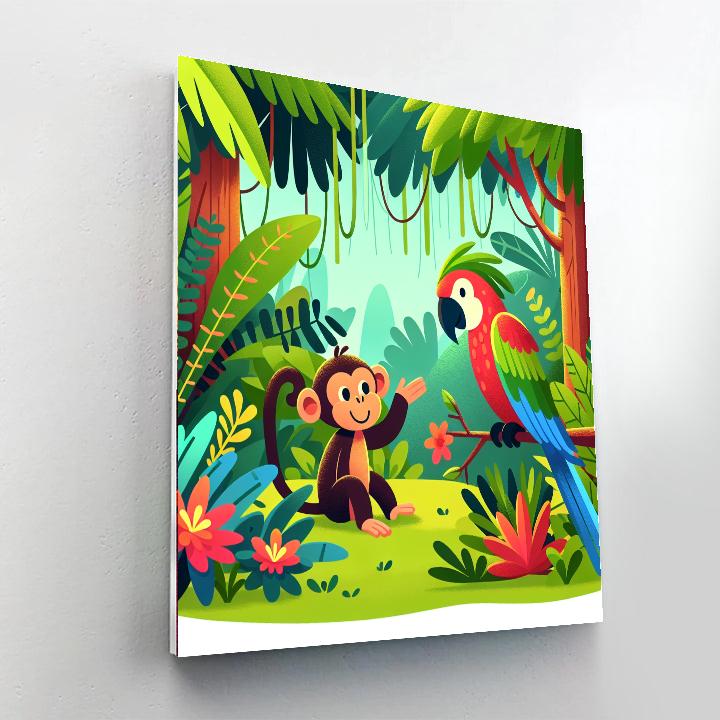 Wild Jungle Trek Number Painting