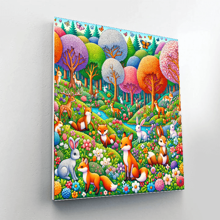 Fantastical Woodland Creatures DIY Paint By Numbers