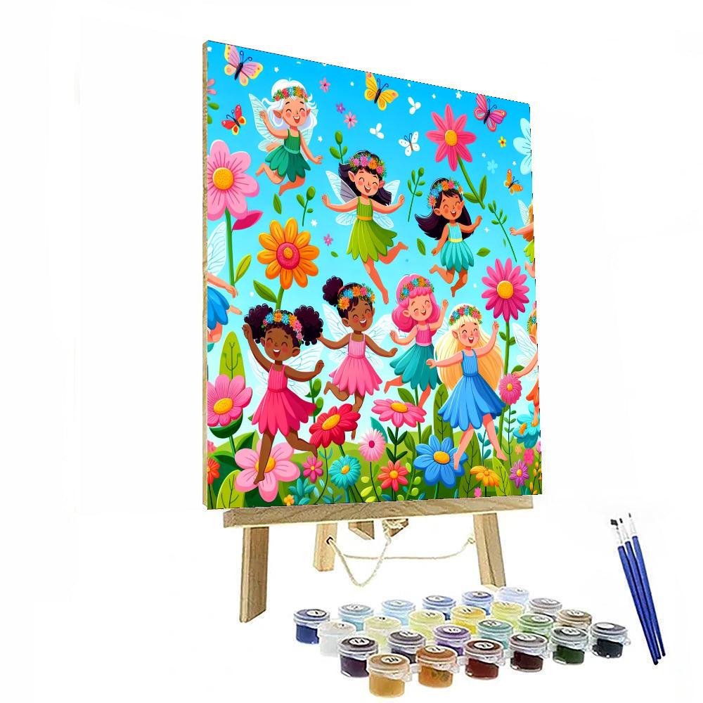 Dancing Flower Fairies Numbered Painting Kits