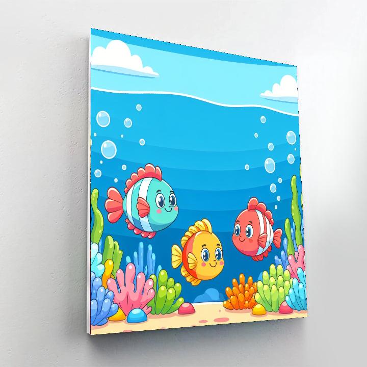 Giggle Fish Painting Number Kit