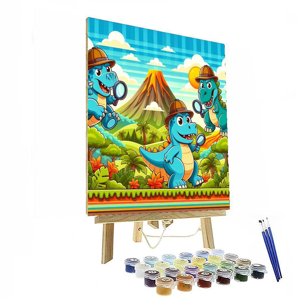 Dino Detective Club Paint By Color