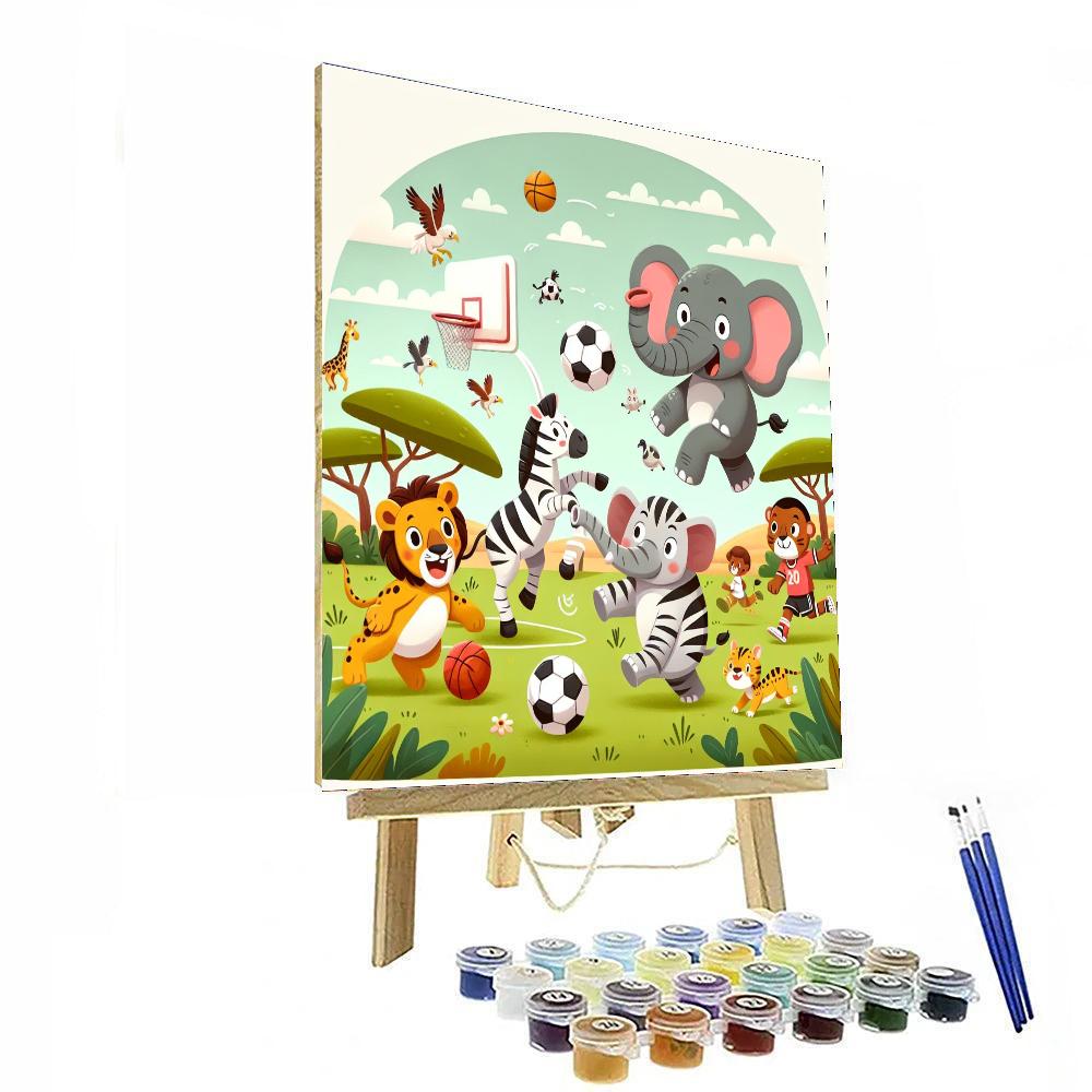 Sporty Safari Painting Number Kit
