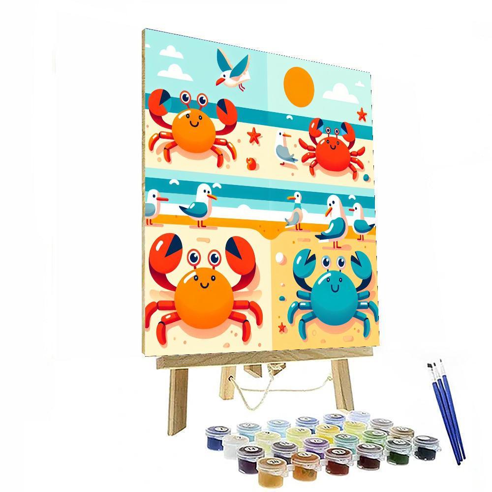 Sunny Seaside Stroll Paint By Number