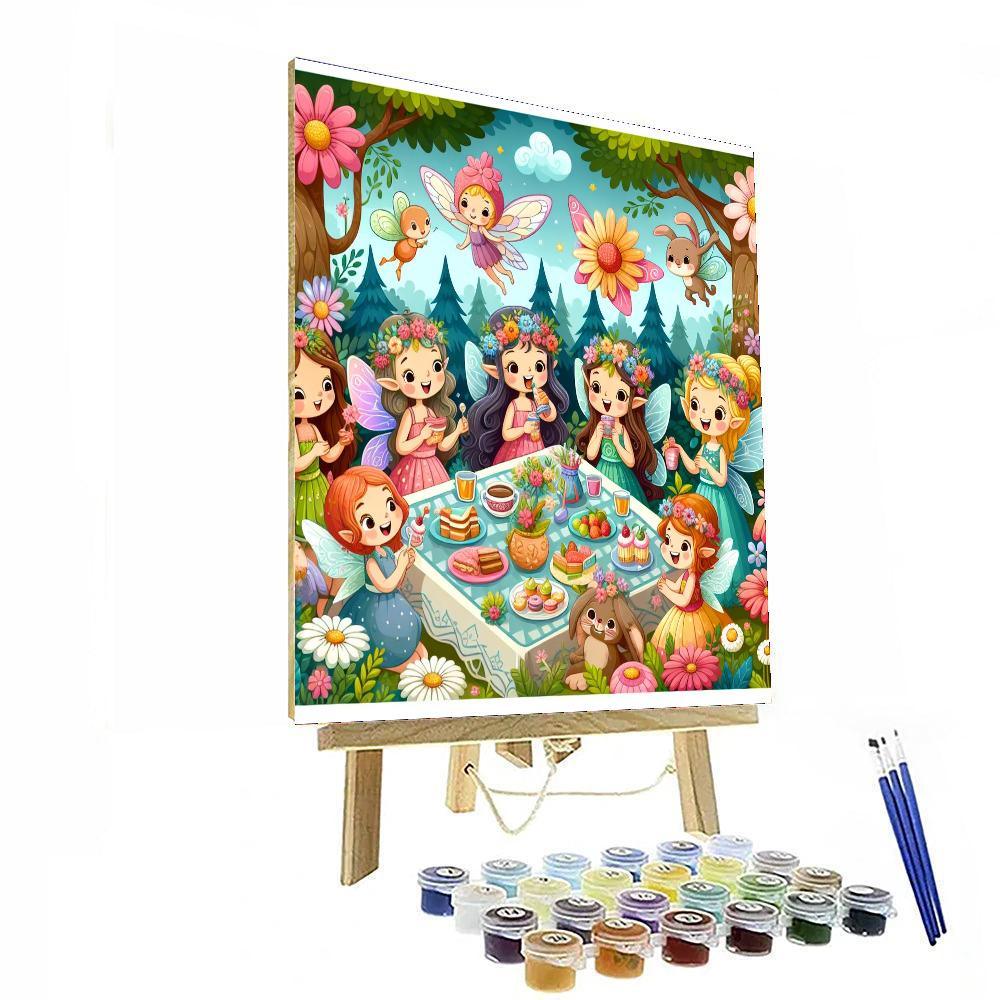 Fanciful Garden Party Painting Number Kit
