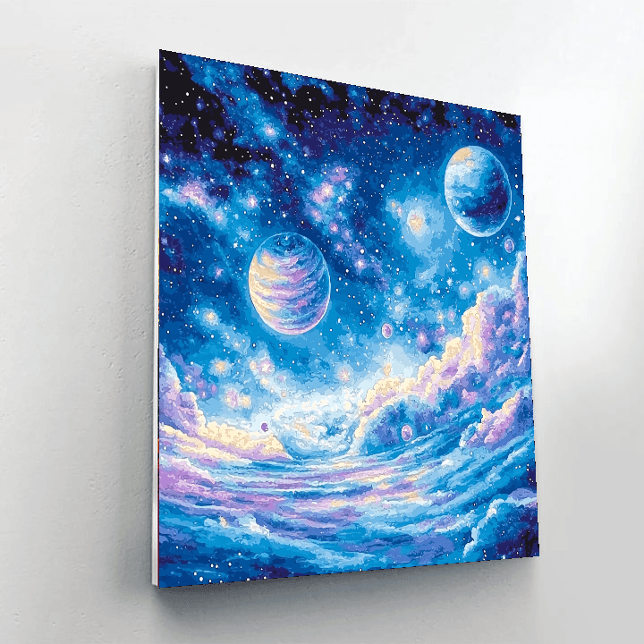 Marc Chagall Inspired Ethereal Celestial Bodies - DIY Painting By Numbers Kit