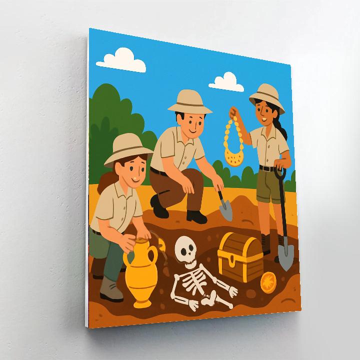 Adventurous Archeology Painting By Numbers Kit
