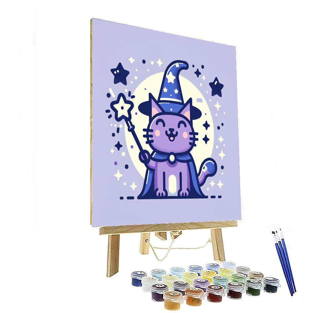 Wondrous Wizard Cat Paint By Numbers Kits