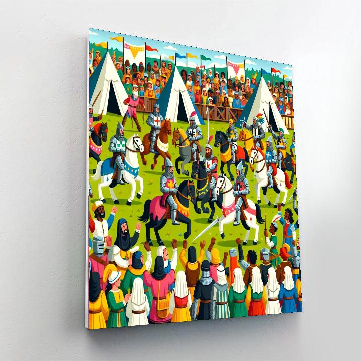 Royal Medieval Festival DIY Paint By Numbers