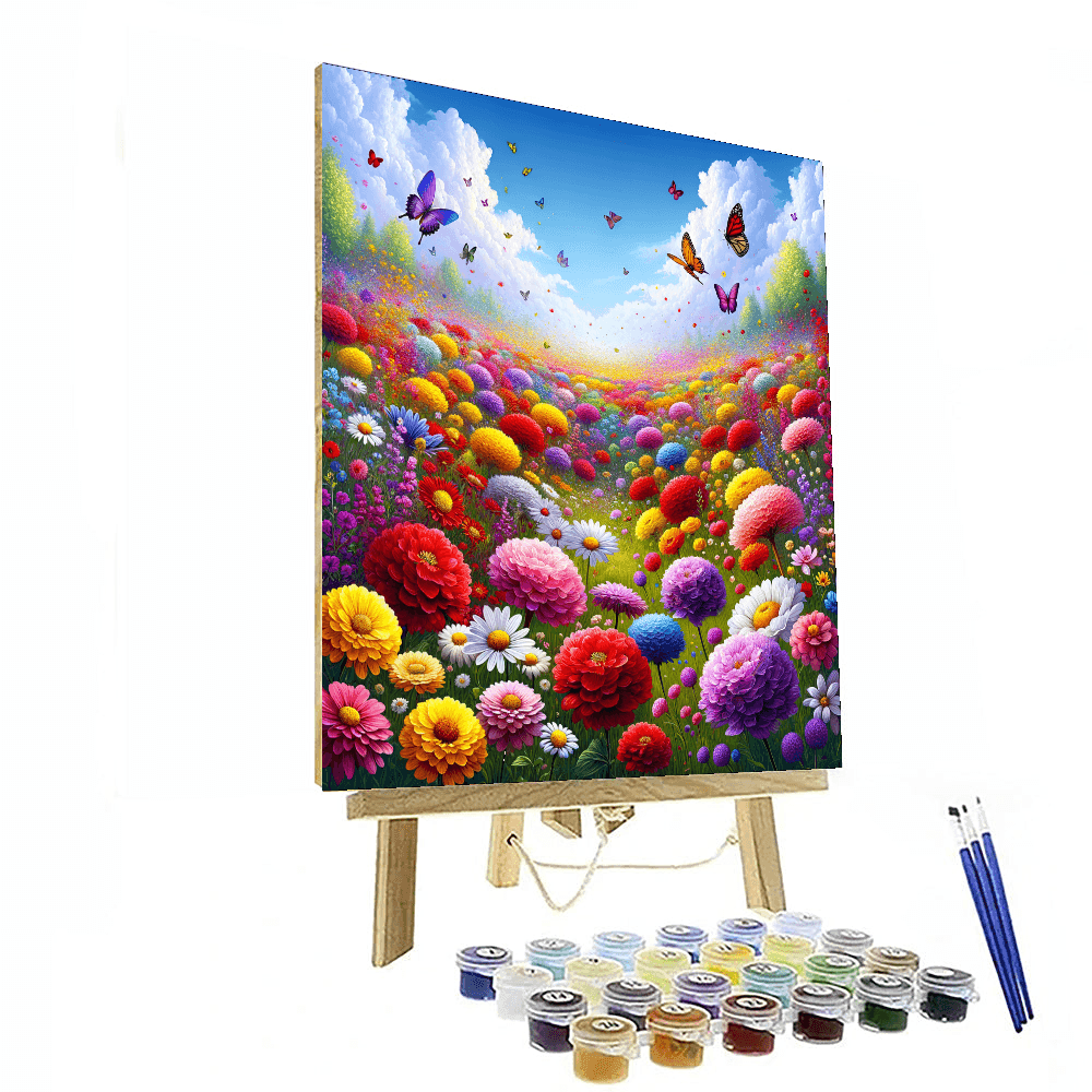 Blooming Meadow - DIY Painting By Numbers Kit