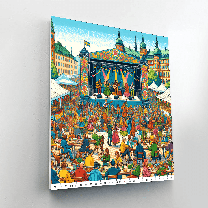 Norrkoping Festival Painting By Numbers Kit