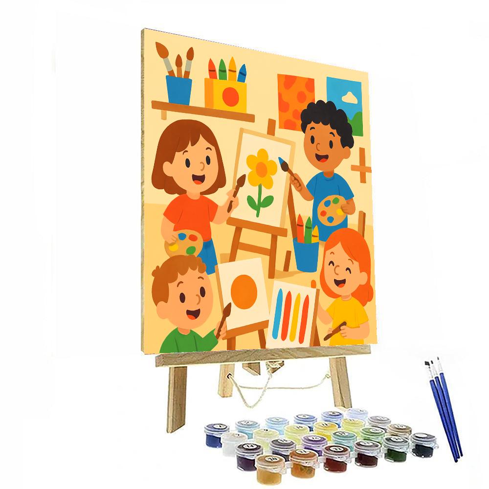 My Little Artist Studio Numbered Painting Kits