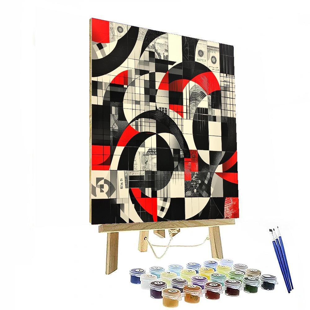 Banksy Inspired Economic Paradox  Paint By Color