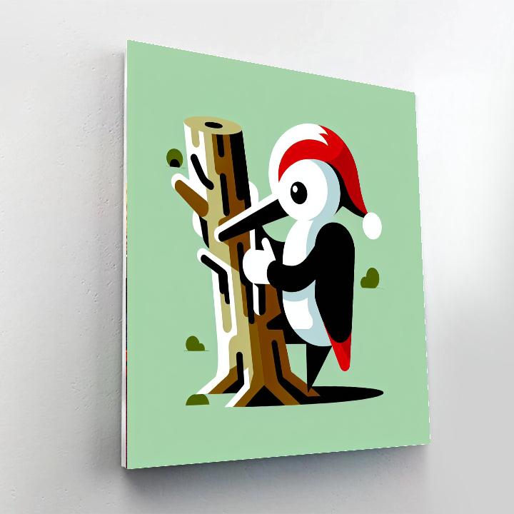 Wise Woodpecker Paint By Number