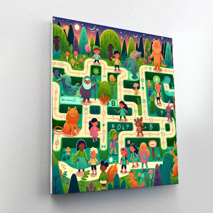 Mystic Woodland Maze Paint By Number
