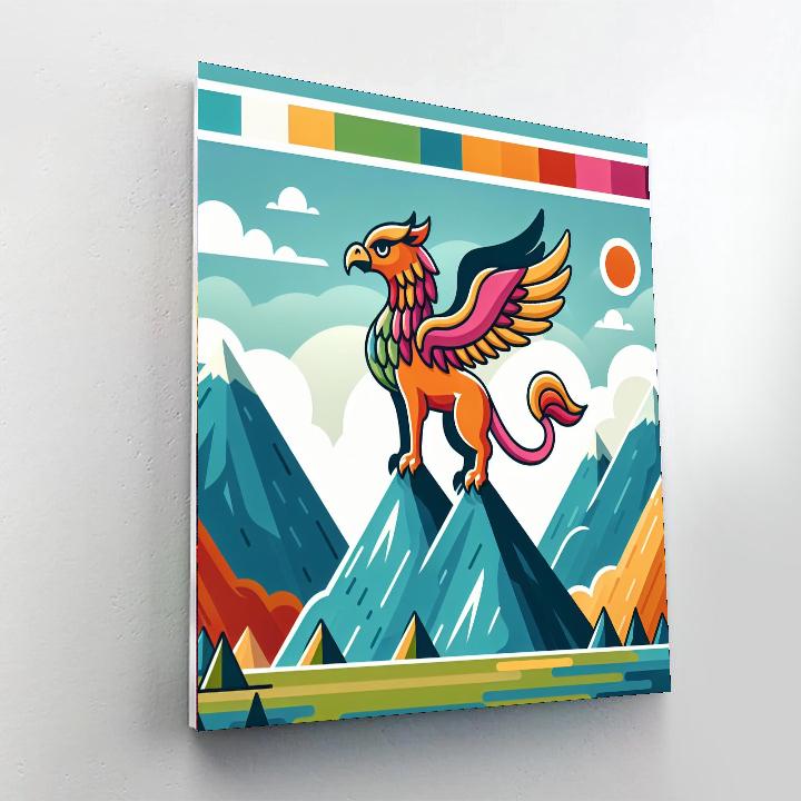 Mythical Mountain Creatures Paint By Color