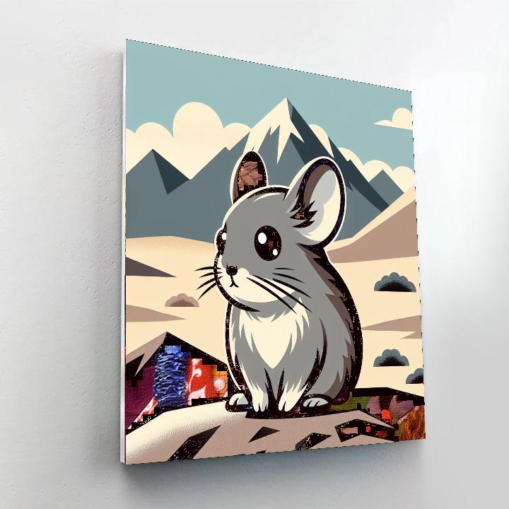 Pensive Pika Paint By Numbers Art