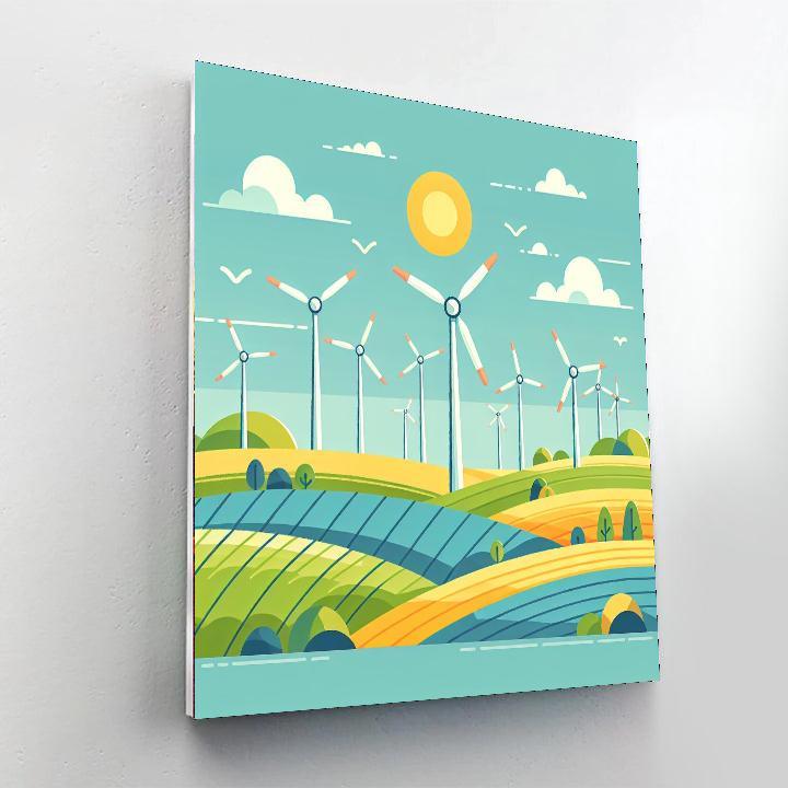 Windmill Wonders Painting By Numbers Kit