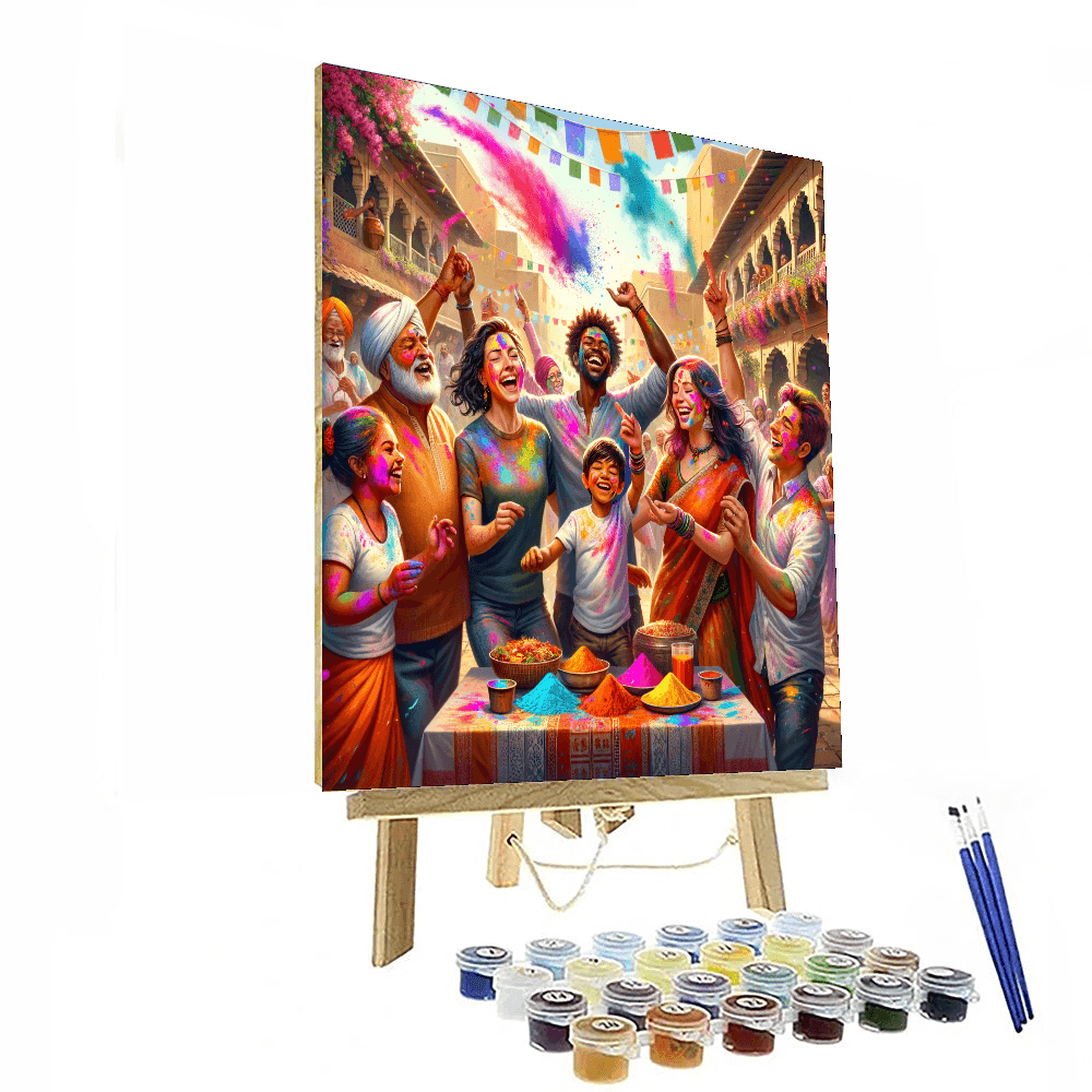 The Holi Festival - India DIY Paint By Numbers