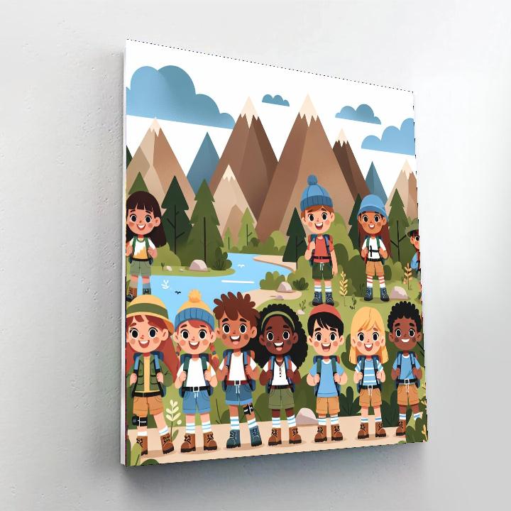 The Adventure Squad Painting Number Kit