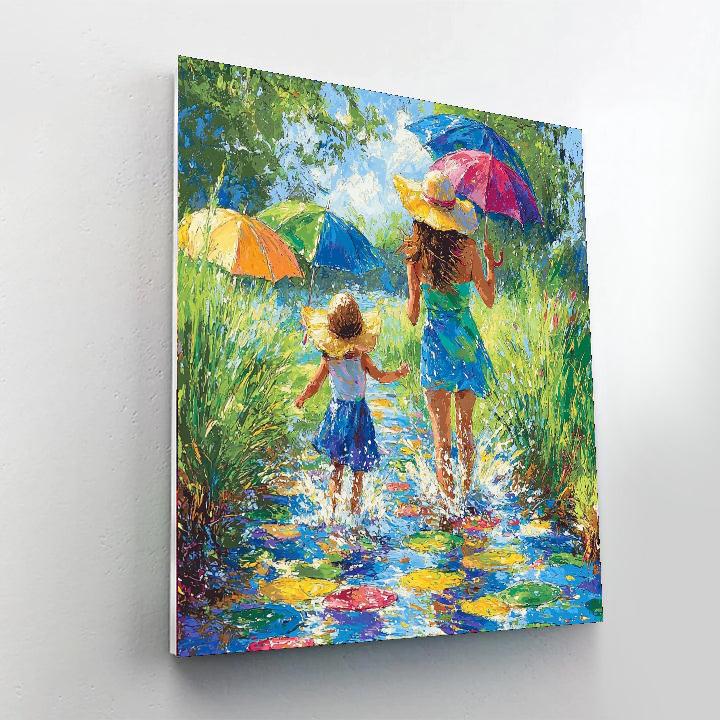 Puddle Jumping Joy DIY Paint By Numbers