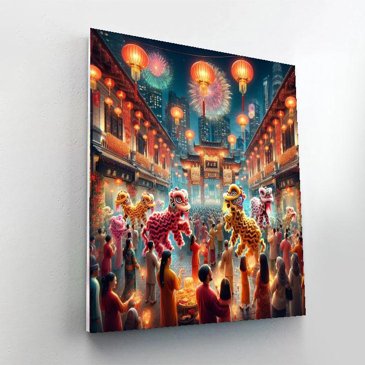 Chinese New Year - Malaysia Painting By Numbers Kit