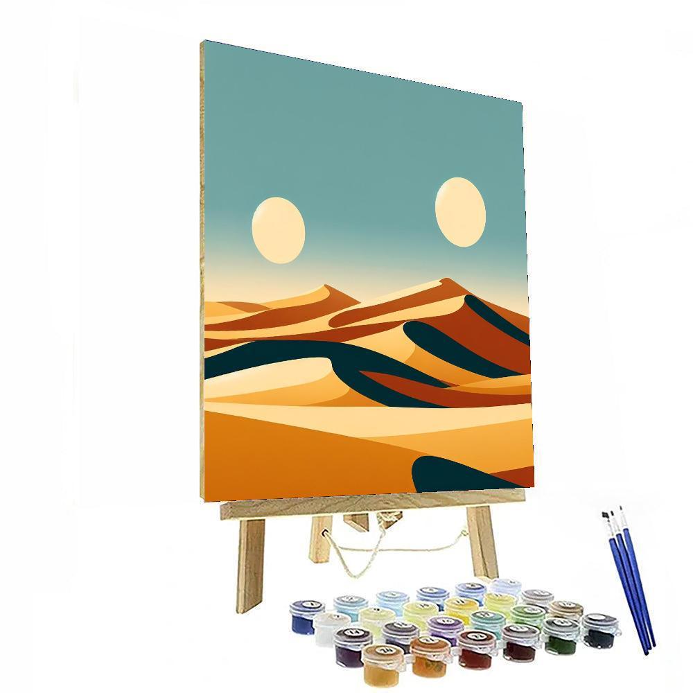 Desert's Golden Silence Paint By Number