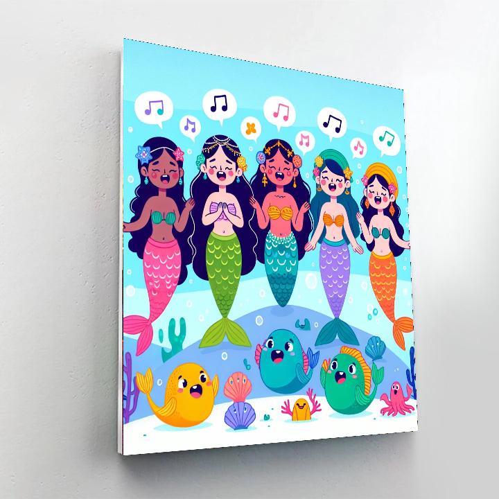 Mermaid Melody Number Painting