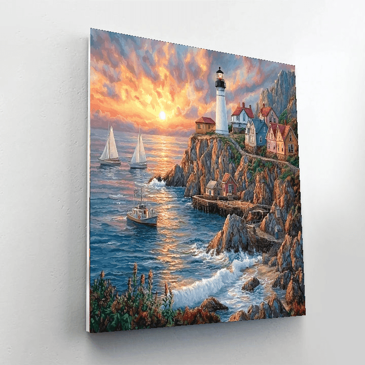 Peggy's Cove - Nova Scotia Numbered Painting Kits