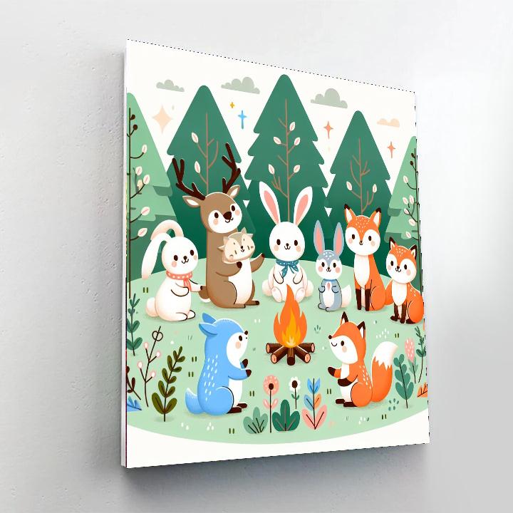 Magical Woodland Party Paint By Numbers Art