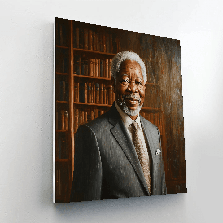 Morgan Freeman: Narrator Of Wisdom And Grace Painting By Numbers Kit