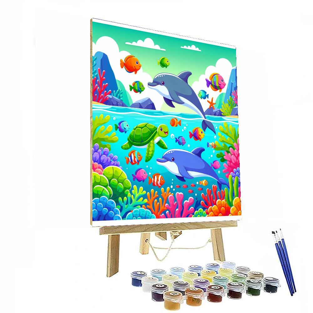 Playful Ocean Explorers Numbered Painting Kits