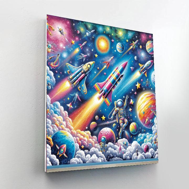 Celestial Space Journey DIY Paint By Numbers
